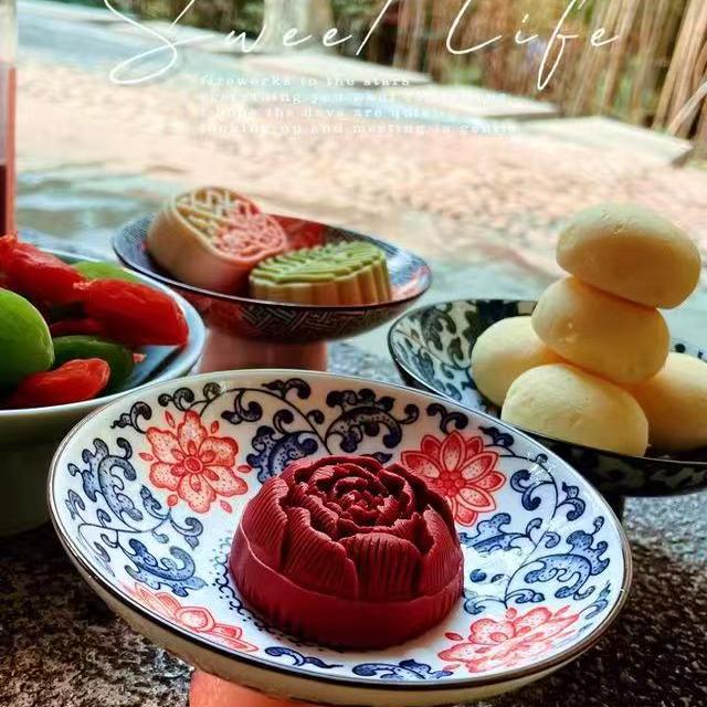 喜饼中式结婚糕点茶味月饼高档茶点散装桃山皮订婚糕点中秋节礼品