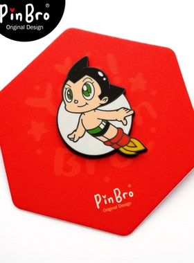 pinbro动漫锌合金男新款徽章限量