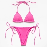 Сексуальный черный пляжный раздельный купальник, европейский стиль