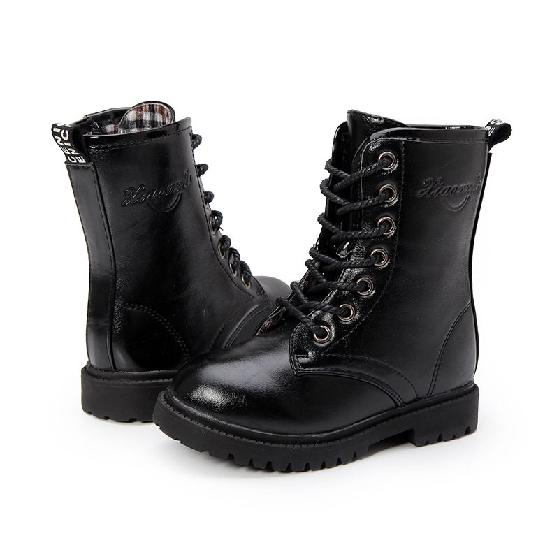 儿童靴子女童短靴春秋2025新款韩版英伦男童马丁靴黑色学生演出鞋,淘宝优惠券,粉丝福利购,淘宝优惠卷