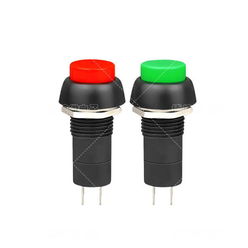 PBS-11A PBS-11B  红绿圆形自锁点动按通小型按钮开关安装孔12MM,淘宝优惠券,粉丝福利购,淘宝优惠卷