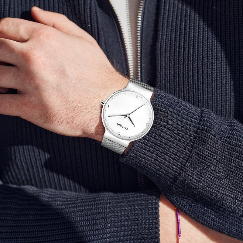 天霸太阳能光能表时尚潮流简约男表 天霸国产腕表