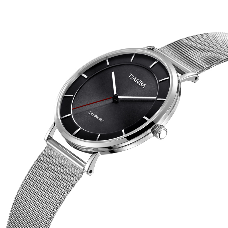 天霸光能太阳能超薄石英dw情侣表 天霸国产腕表