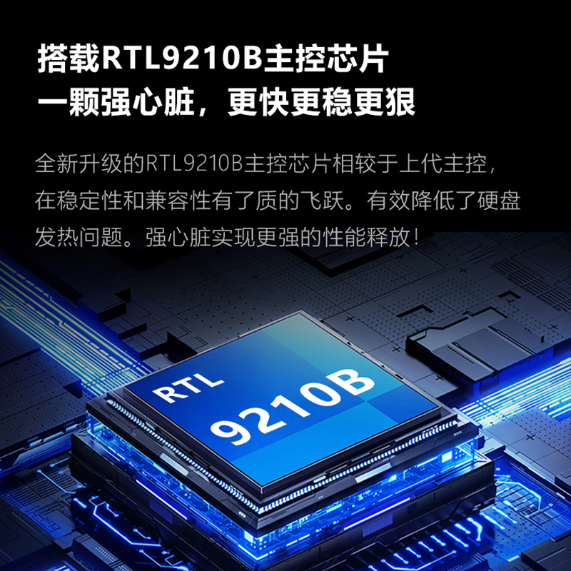 JEYI佳翼巨无霸M.2固态NVME22110移动硬盘盒外接typec ssd读取器 - 图3