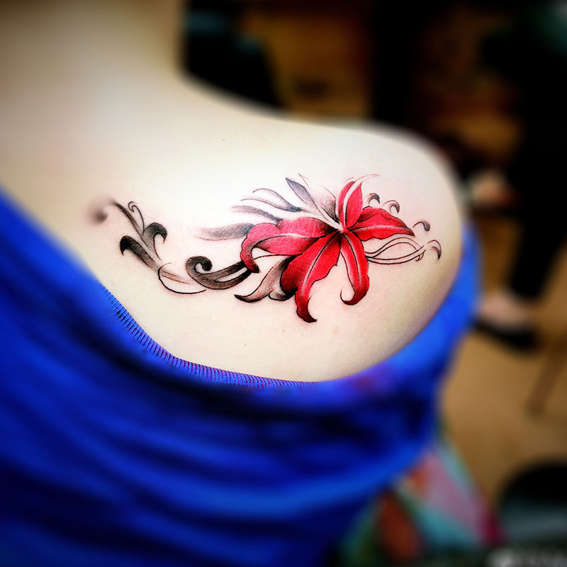 彼岸花刺青 新人首单立减十元 21年8月 淘宝海外