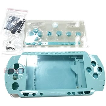 PSP1000 game case shell replacement shell psp1000 ເປືອກຫຸ້ມນອກເທິງແລະລຸ່ມມີສະຕິກເກີອຸປະກອນເສີມສະກູໃຫມ່