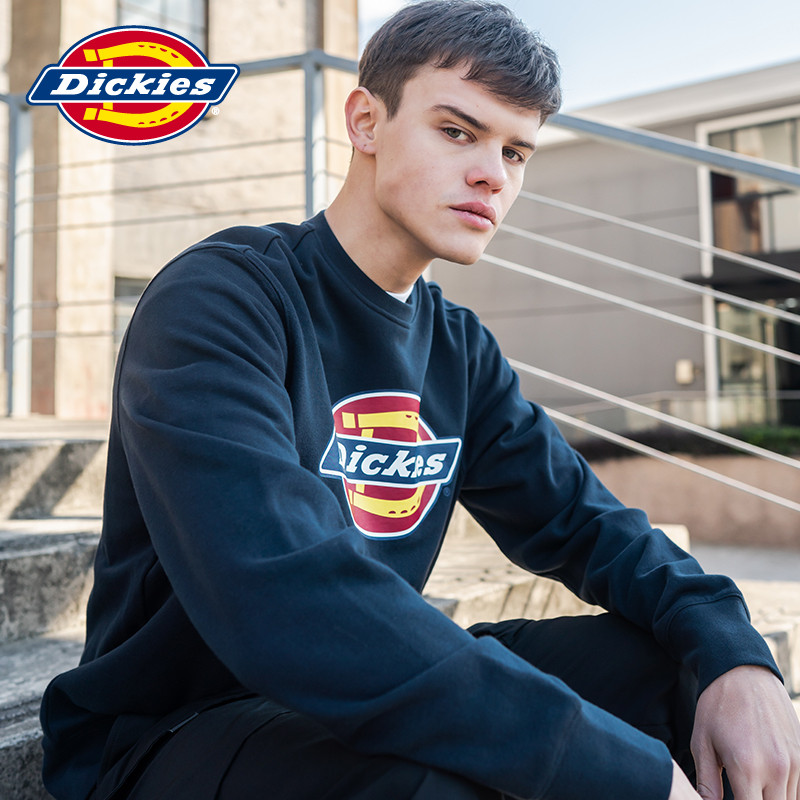 dickies情侣logo印花圆领男款卫衣 dickies卫衣