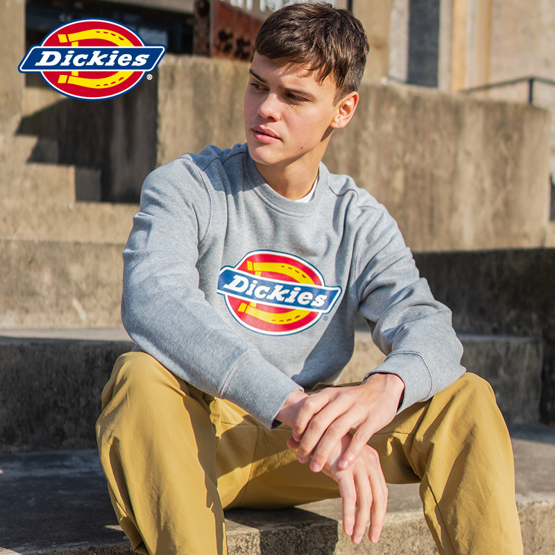 dickies情侣logo印花圆领男款卫衣 dickies卫衣