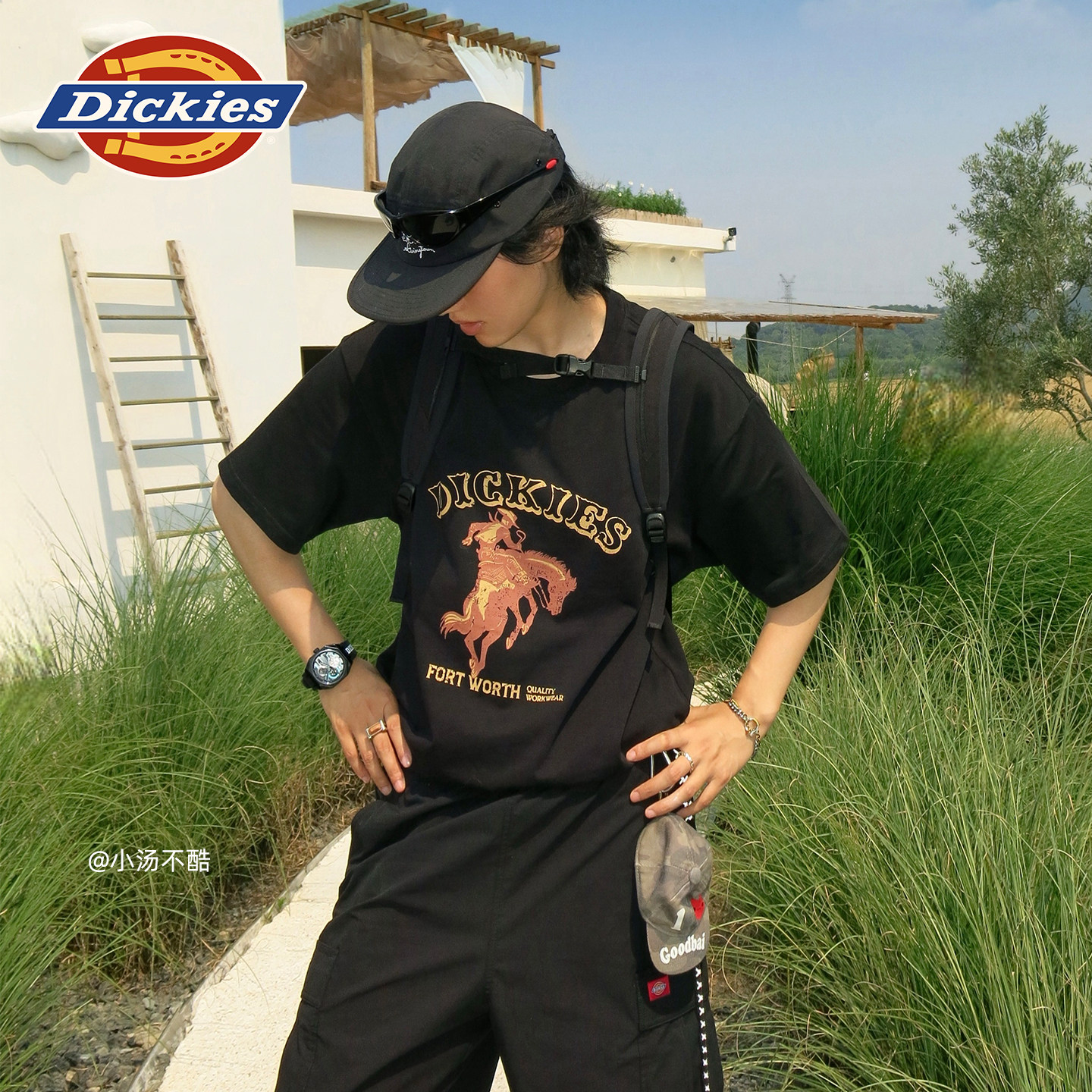 Dickies帝酷适25春夏新款西部文化印花宽松重磅棉短袖T恤男女情侣,淘宝优惠券,粉丝福利购,淘宝优惠卷