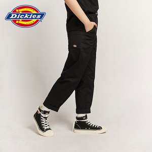 Dickies 春夏 全橡筋腰头 工装女式休闲裤宽松