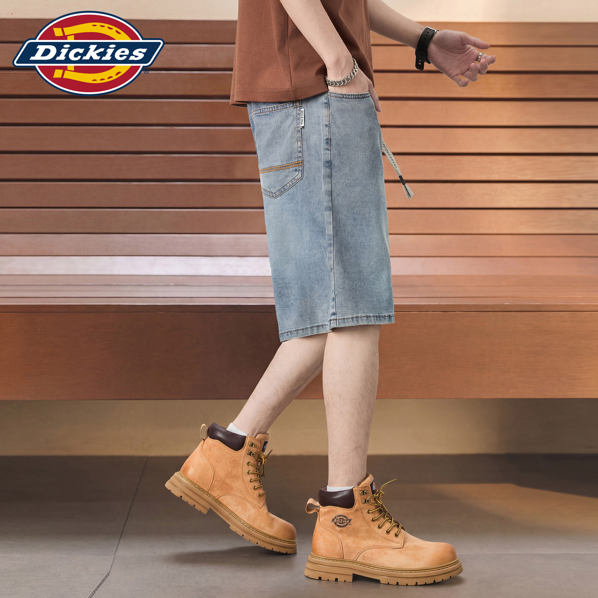 Dickies emperor cool denim shorts men's new trendy brand retro classic comfortable simple five-point straight pants M