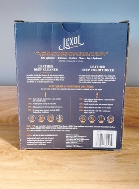 现货Lexol Leather Conditioner and Leather Cleaner Kit Use
