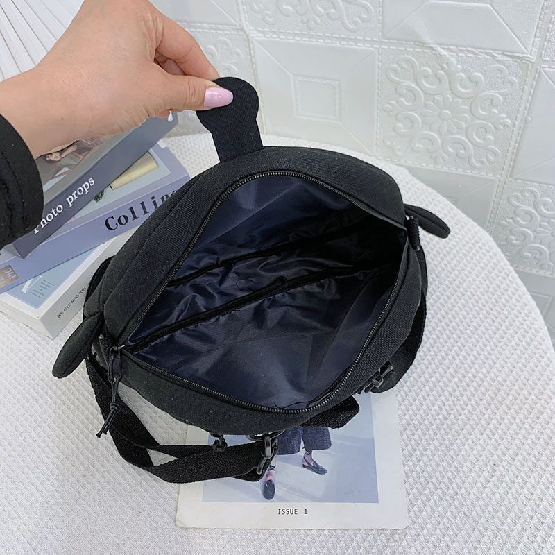 大容量蛋仔派对书包女帆布双肩包两用斜挎劳改蛋可爱大学生上课包