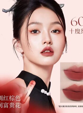 【608唇泥】Colorkey珂拉琪小彩弹狐妖小红娘联名款十度红棕口红
