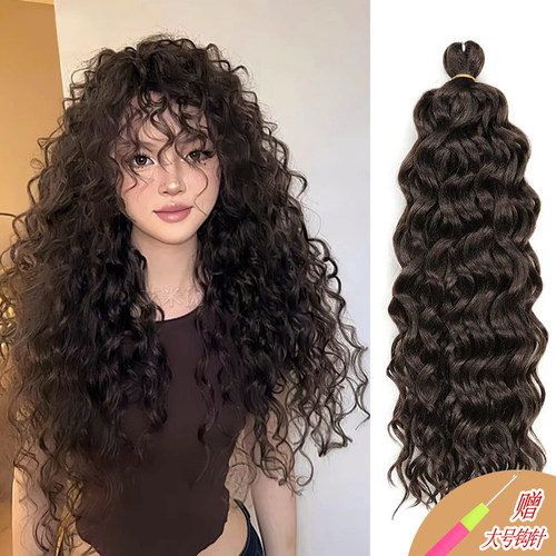 钩针拉美卷泡面头假发夏威夷卷发Hawii CURL Braiding Twist Hair - 图0