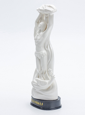 创世女神娲大地之母摆件德化白瓷