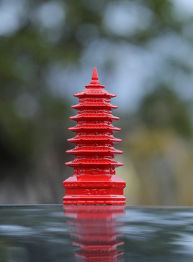 陶瓷文昌塔摆件新年好运学习运