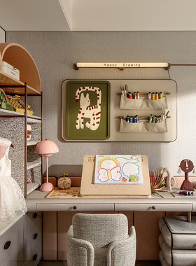 儿童房绘画主题立体墙饰摆件