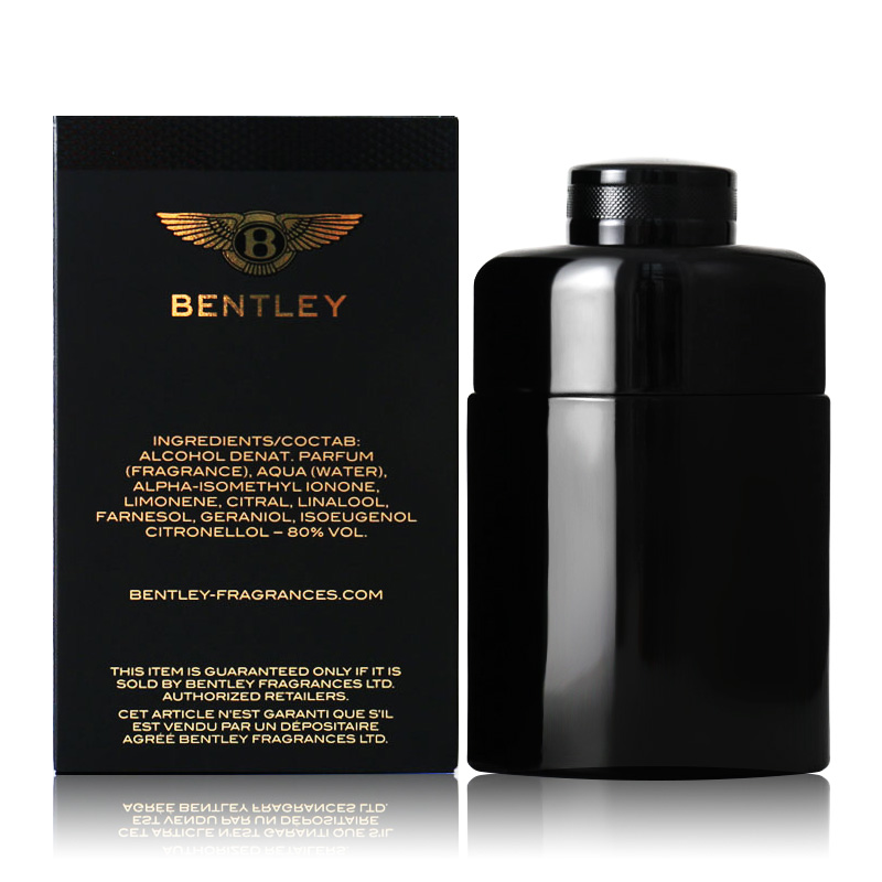 Bentley宾利男士香水黑色尊爵同名男士精粹EDP木质焚香 100ML-图2