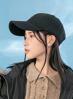鸭舌帽女秋冬新款棒球帽ins帽子