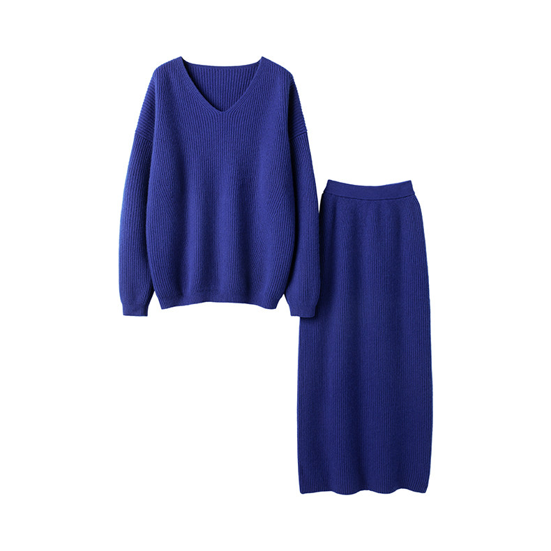 品味好的要S~重磅加厚！纯山羊绒衫宽松毛衣半身裙休闲羊绒套装女,淘宝优惠券,粉丝福利购,淘宝优惠卷