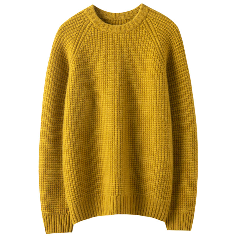 爆美！仙色秋叶黄~重磅加厚圆领羊绒衫女纯羊绒毛衣针织衫宽松冬,淘宝优惠券,粉丝福利购,淘宝优惠卷