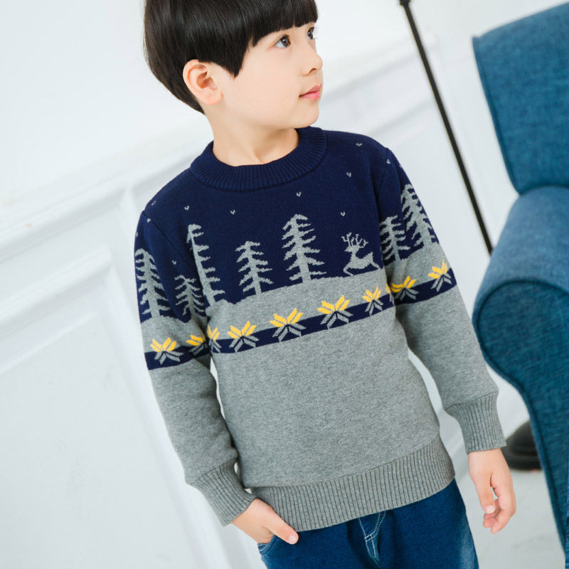 2025童装男童秋装加厚毛衣儿童男孩纯棉针织衫中大童加厚春秋款潮,淘宝优惠券,粉丝福利购,淘宝优惠卷