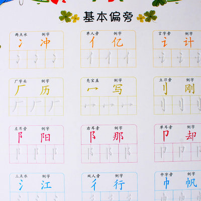 神奇练字王综合版学前儿童数字描红本幼儿园凹槽练字帖练字板小学生宝宝写字练习本汉字轻松练字汉字唐诗轻松练字同步训练 虎窝淘