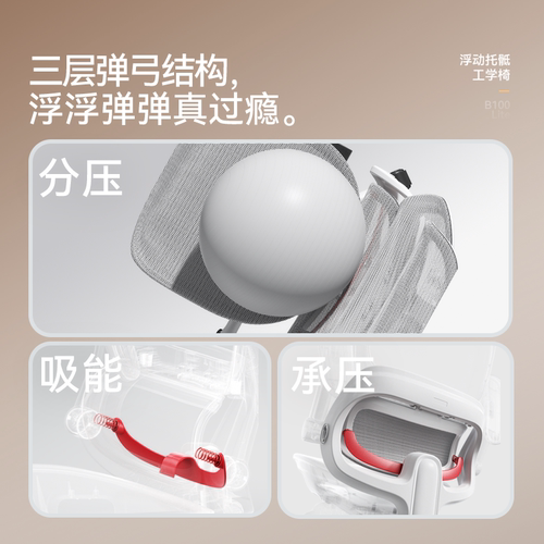 西昊B100Lite人体工学椅电脑椅家用久坐办公椅电竞座椅子靠背椅 - 图1