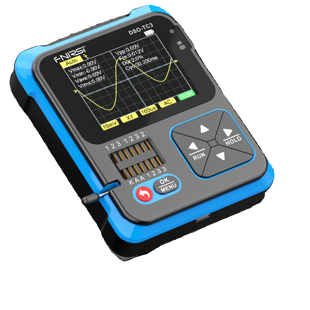 示波器手持小型dso-tc3数字晶体管测试仪信号发生器便携式示波仪 - 图3