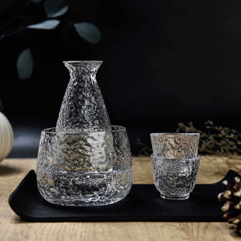 日式玻璃温酒器套装梅子酒清酒酒具家用锤纹清酒温酒壶梅子酒酒具,淘宝优惠券,粉丝福利购,淘宝优惠卷