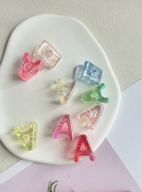 亚克力字母串珠手工diy饰品配件
