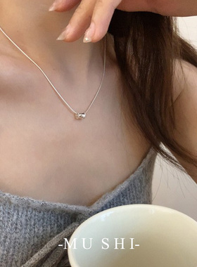 鱼鳞小蛮腰项链设计感s925银