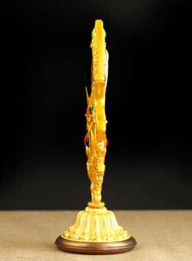 慧宝纯铜组合密宗佛前摆件