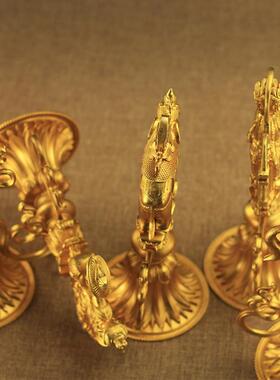 纯铜七政宝摆件藏传用品