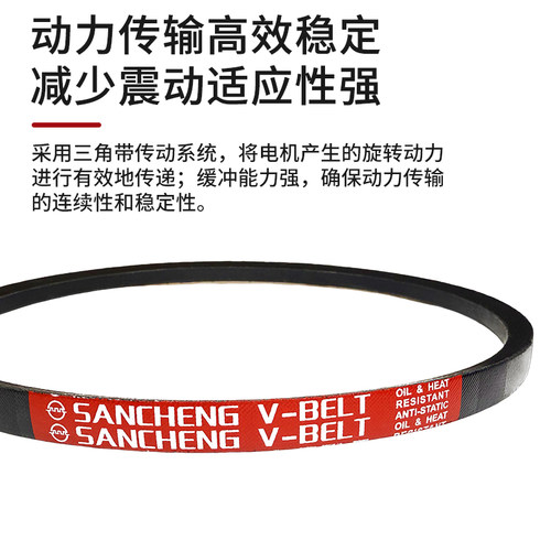 三城英制三角带传动带橡胶皮带 A32 A33 A34 A35 A36 A37 A38 A39 - 图2