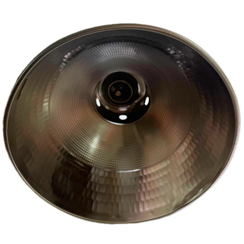 led工矿灯罩工厂车间工业吊灯加厚反光铝罩吊杆仓库厂房照明30CM - 图1