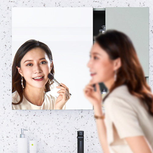 【清仓款】安华卫浴现代简约浴室柜收纳镜柜（不含主柜） - 图1