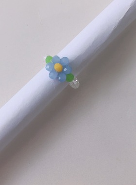 25元包邮朵拉蓝色串珠简约风手链