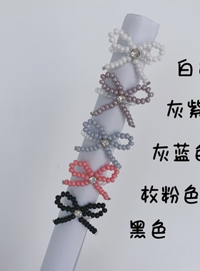25元包邮朵拉手作韩系气质蝴蝶结串珠戒指戒圈少女甜美彩色配饰