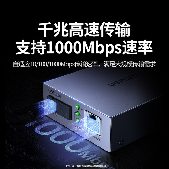 Greenlink Gigabit Fiber Optic Transceiver Single Mode Single Fiber SC Port