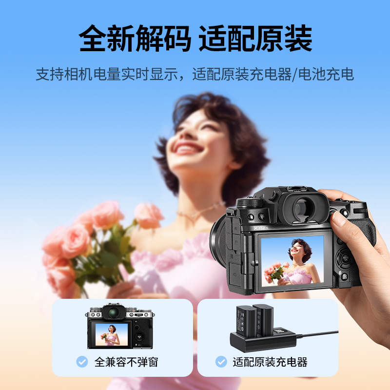 绿联DMW-BLK22相机电池适用松下DC-S5 S5K GH6 GH5M2全画幅反单反数码微单LUMIX S5配件Panasonic充电器套装-图0