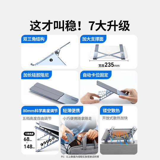 Laptop stand heat dissipation