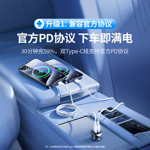 绿联usb转typec数据线适用苹果17充电线iPhone16pro15Air车载Carplay编织手机充电器线宝平板快转换接口usbc - 图0