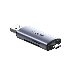 绿联读卡器储存卡sd卡tf卡万能多功能usb3.0高速内存卡转typec电脑U盘适用于苹果iphone15通用相机手机单反