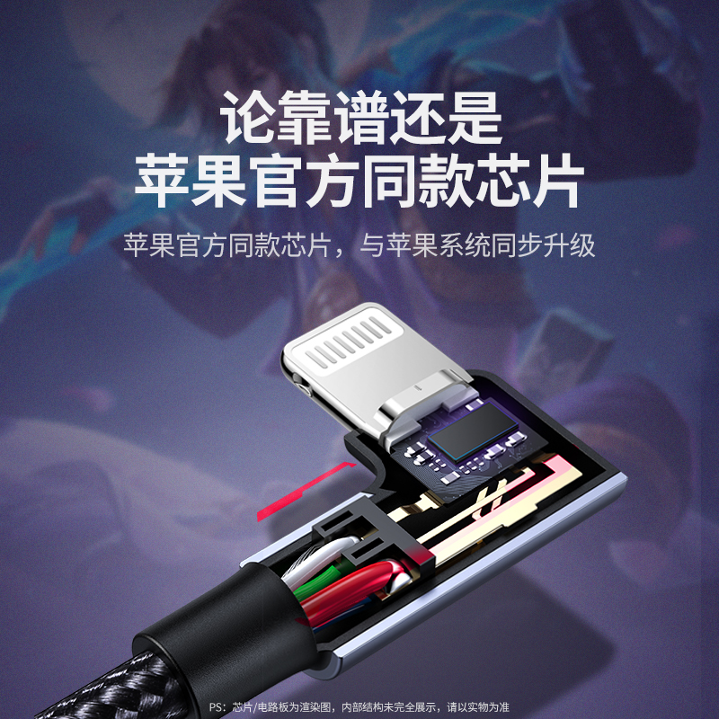 绿联弯头数据线mfi认证pd30w快充适用苹果14充电器线iPhone13pro12max11手机ipad平板车载carplay特斯拉usb - 图0