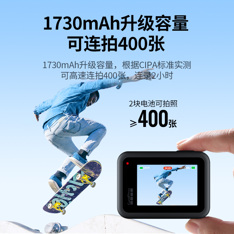 绿联摄像机电池适用gopro运动相机电池gopro hero11/gopro hero10 - 图2