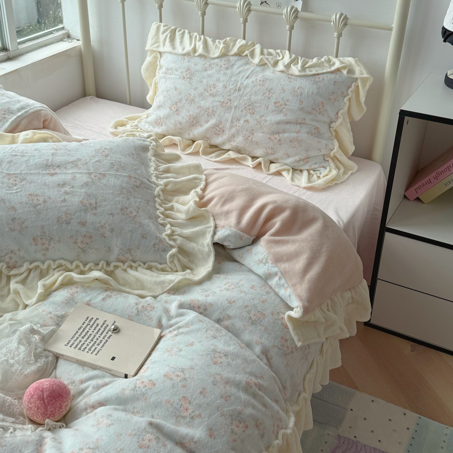 梨梦 雾岛听风 冬季保暖加厚牛奶绒四件套床单被套珊瑚绒床上用品,淘宝优惠券,粉丝福利购,淘宝优惠卷