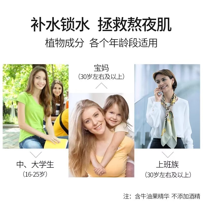 一叶子护肤品正品套装酪梨补水保湿滋润控油男女清爽洁面水乳霜