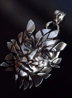 男士个性项链吊坠漫威冰人吊坠小众饰品系列925纯银男女